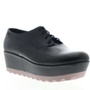 𝅺CAMPER LAIKA BLACK LEATHER OXFORDS SHOES 10/40.